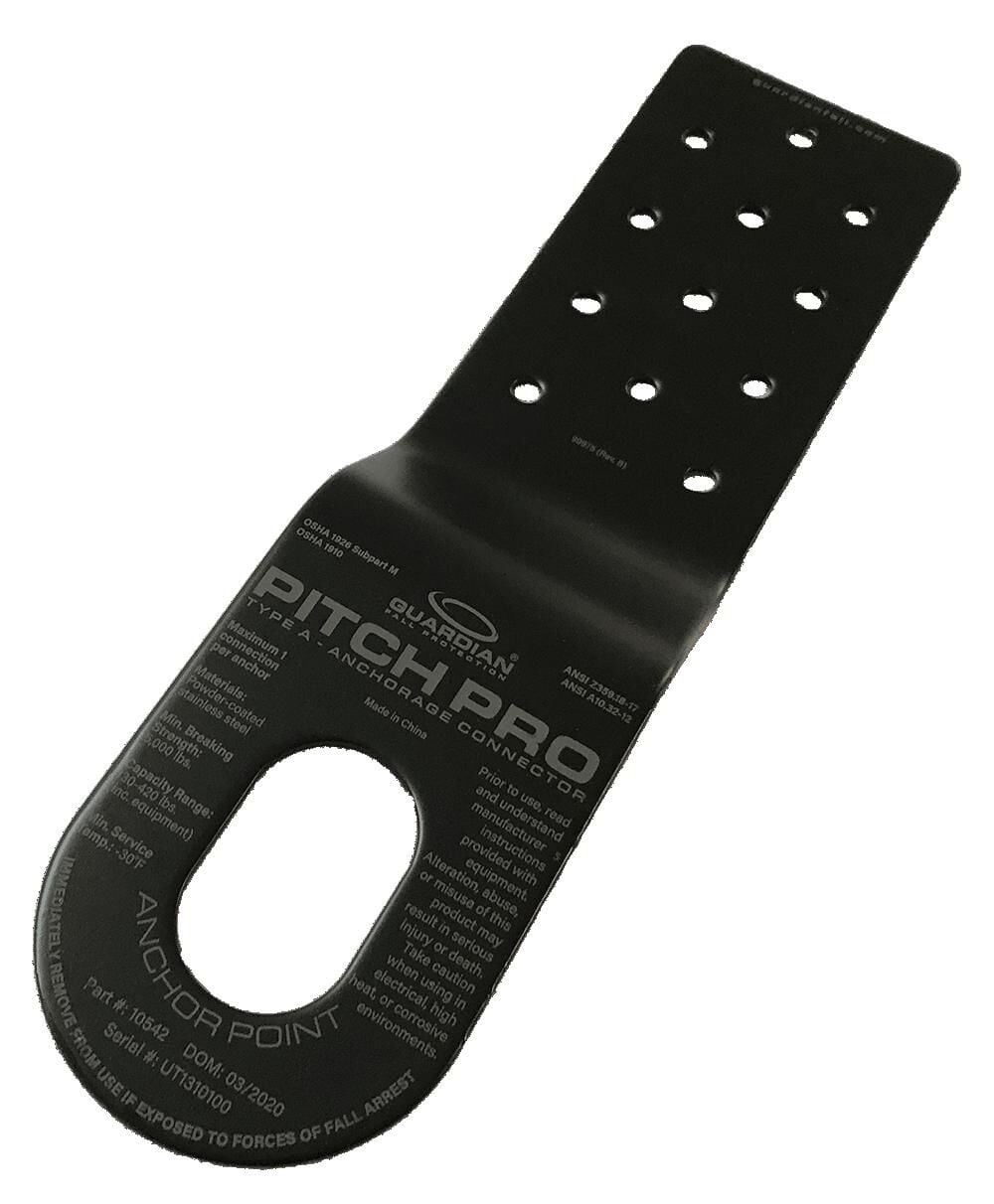 Guardian Fall Protection Pitch Pro Slotted roof Anchor Gray, large image number 1