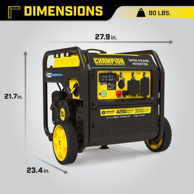 Champion Power Equipment 4250-Watt Open Frame Inverter with CO Shield and Wireless Remote Start, large image number 5