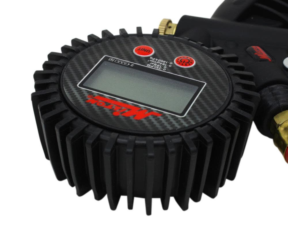 Milton 573D Pro Digital Pistol Grip Inflator Gauge - 36in Hose and Ball Chuck with Clip - 255 PSI, large image number 7