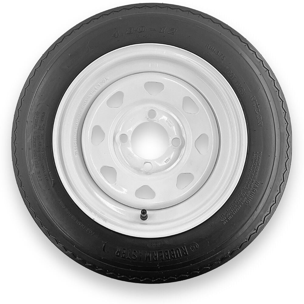 Rubbermaster Tire 4.80-12 6P TL & MTD 12 x 4 4 on 4 SPOKE – 599154