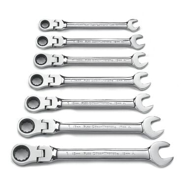 GEARWRENCH Ratcheting Wrench Set 7 pc. Metric Flex Combination, large image number 0