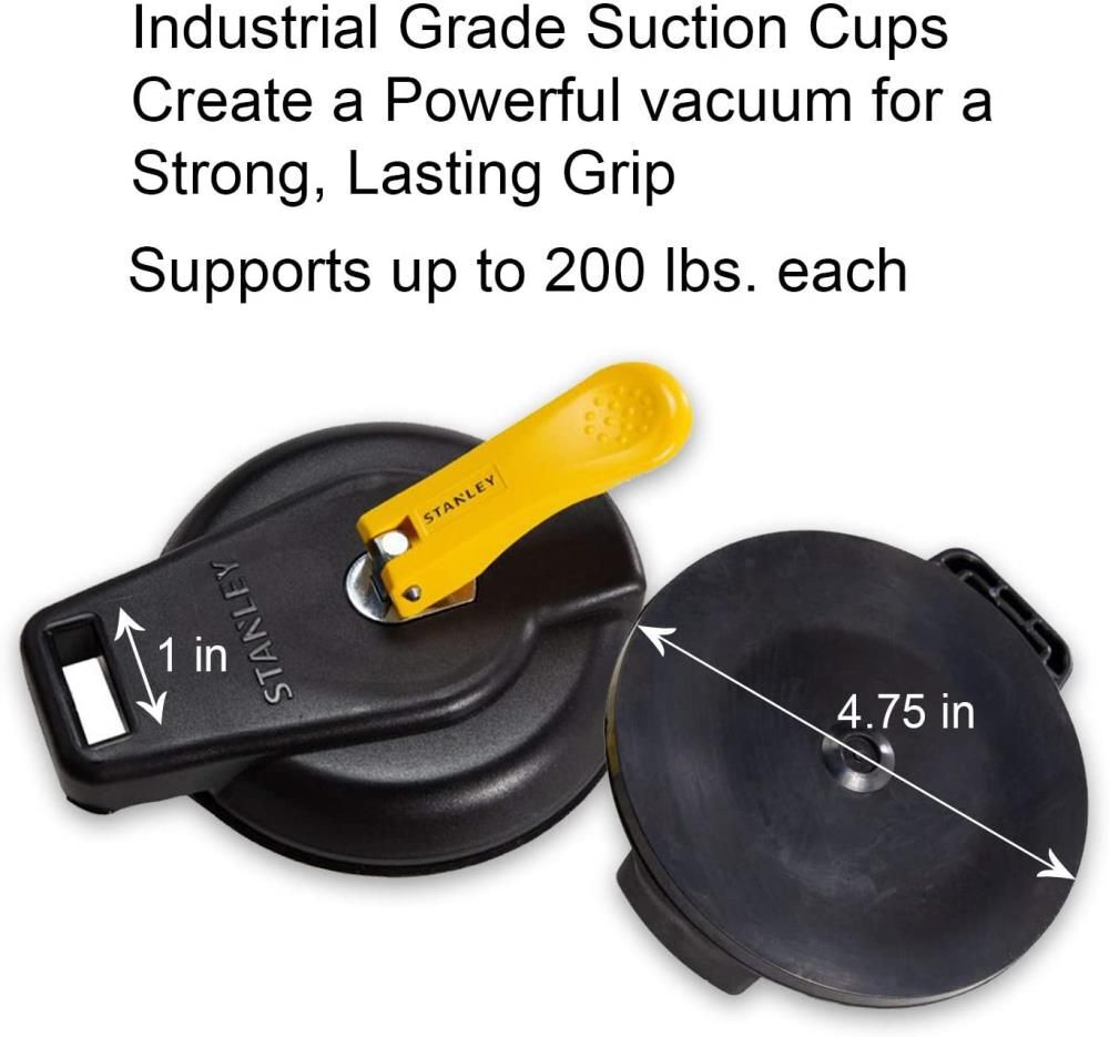 Stanley S4004 Vacuum Suction Cup Heavy Duty 200 lb Weight Support Limit, large image number 4