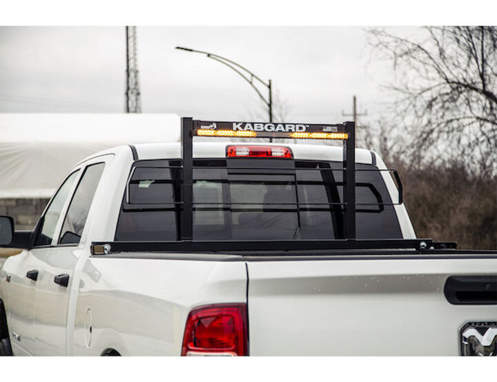 Buyers Products Company 71 Inch KabgardHeavy-Duty Steel Pickup Truck Headache Rack Bundle with Standard Mounting Brackets, large image number 1
