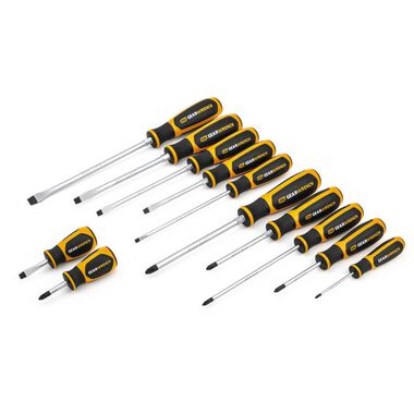 GEARWRENCH 12 Pc Phillips/Slotted Dual Material Screwdriver Set