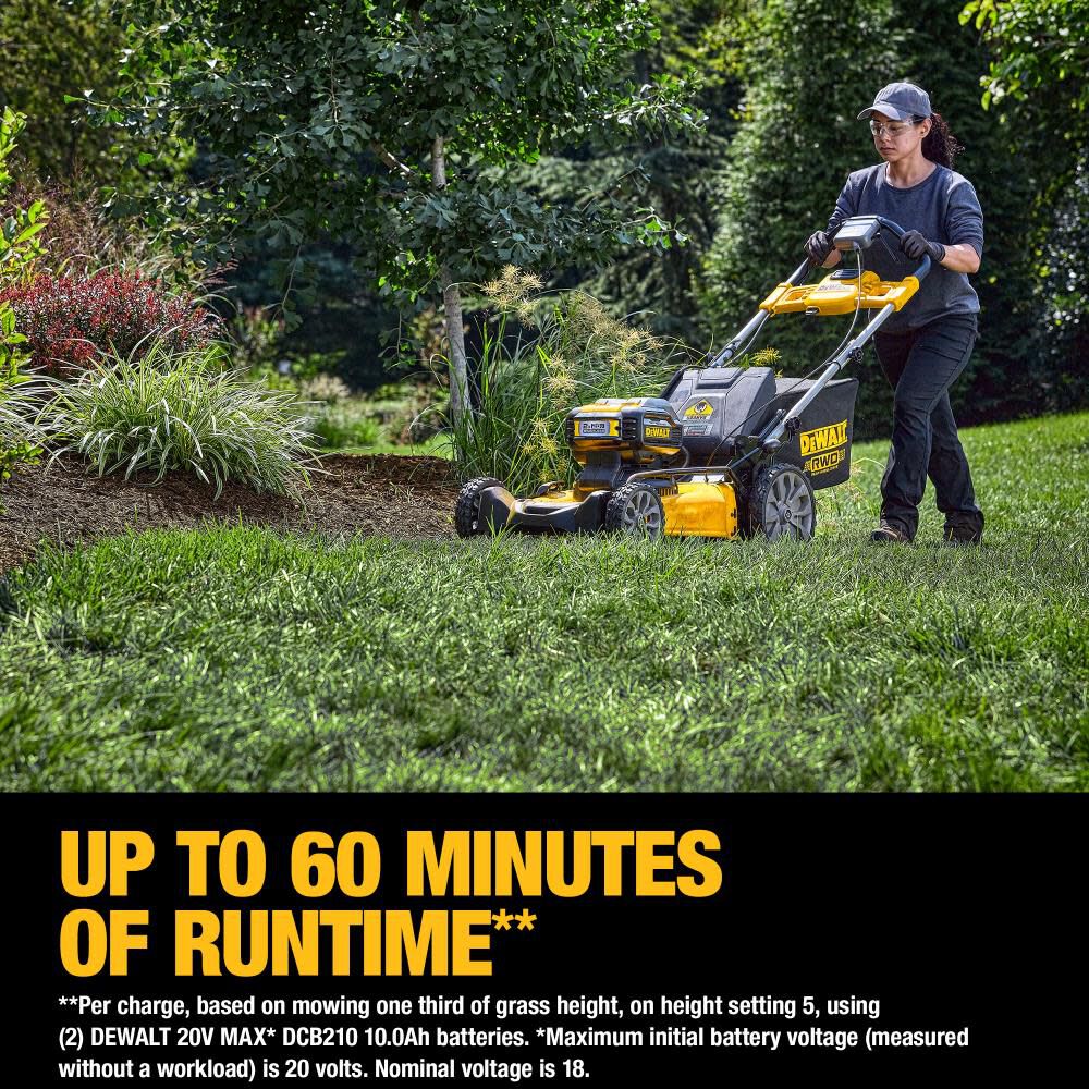 Cordless rear top roller lawn mower