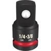 Milwaukee SHOCKWAVE Impact Duty Adapter 1/4inch Drive to 3/8inch Drive, small image number 1
