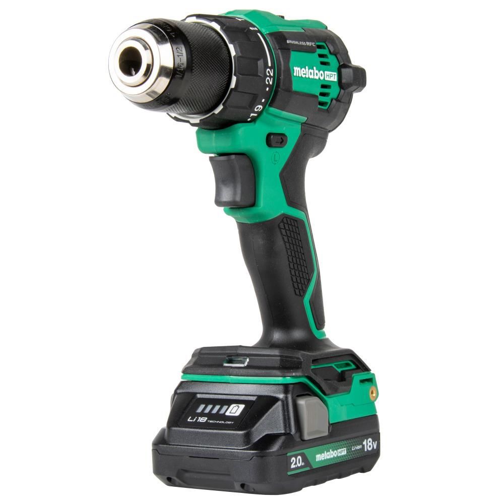 Metabo HPT 18V MultiVolt Cordless Brushless Hammer Drill Kit (2 x 2.0Ah), large image number 13