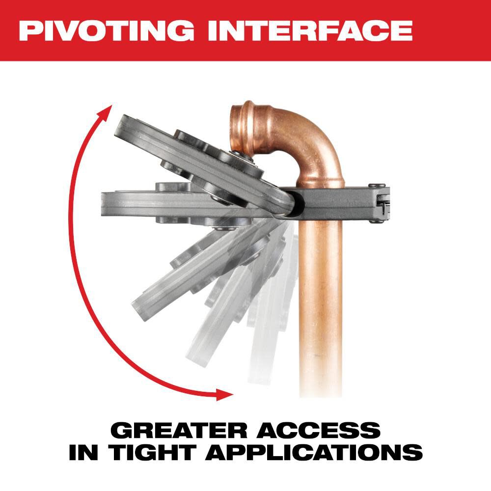 Milwaukee 1/2 Inch - 2 Inch CTS-V Pivoting Press Ring Kit