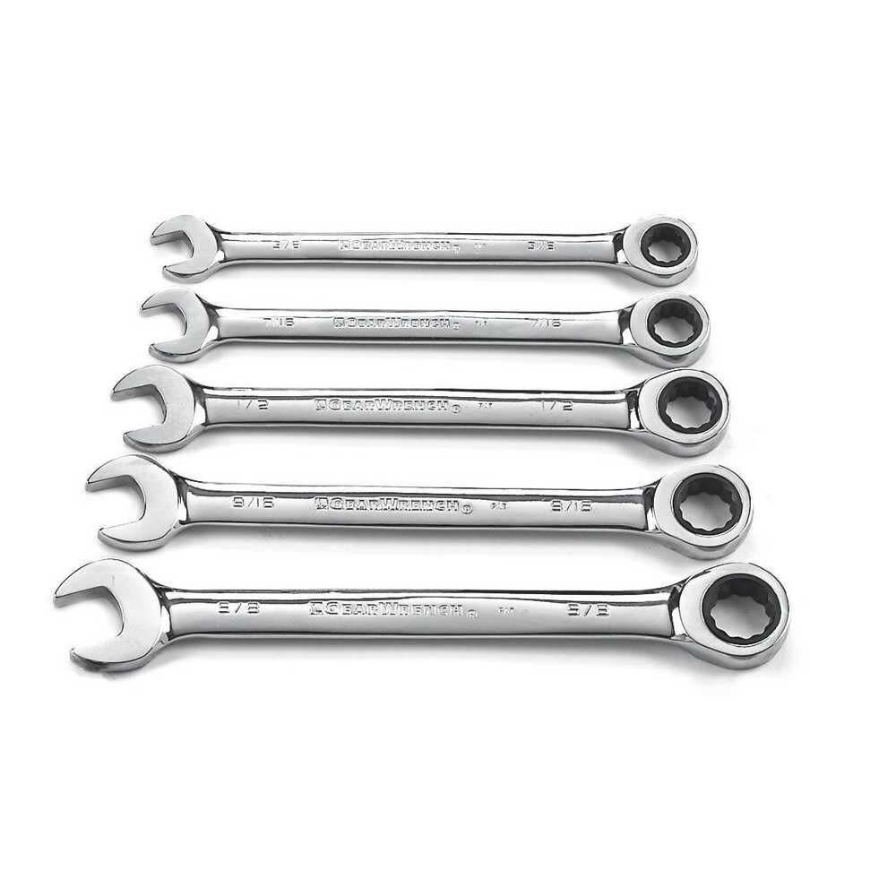 GEARWRENCH 93005 Ratcheting Wrench Set 5 Pc