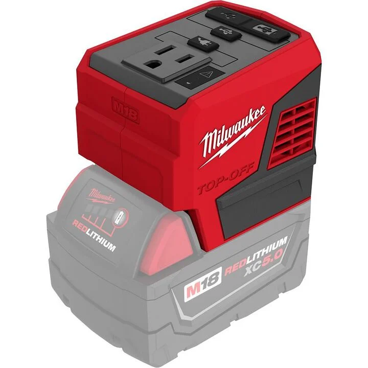 Milwaukee M18 TOP-OFF 175W Portable Power Supply Inverter, large image number 13