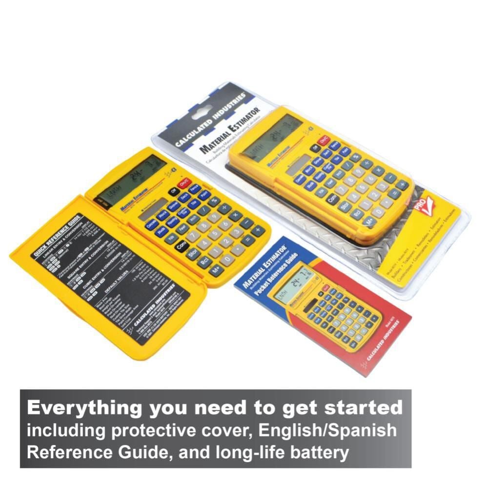 Calculated Industries Material Estimator Building Materials Estimating