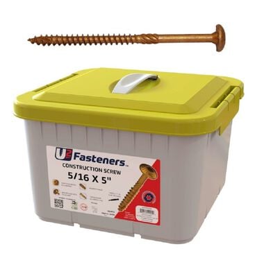 U2 Fasteners Construction Screw 3/8 Inch X 5 Inch, 300ct