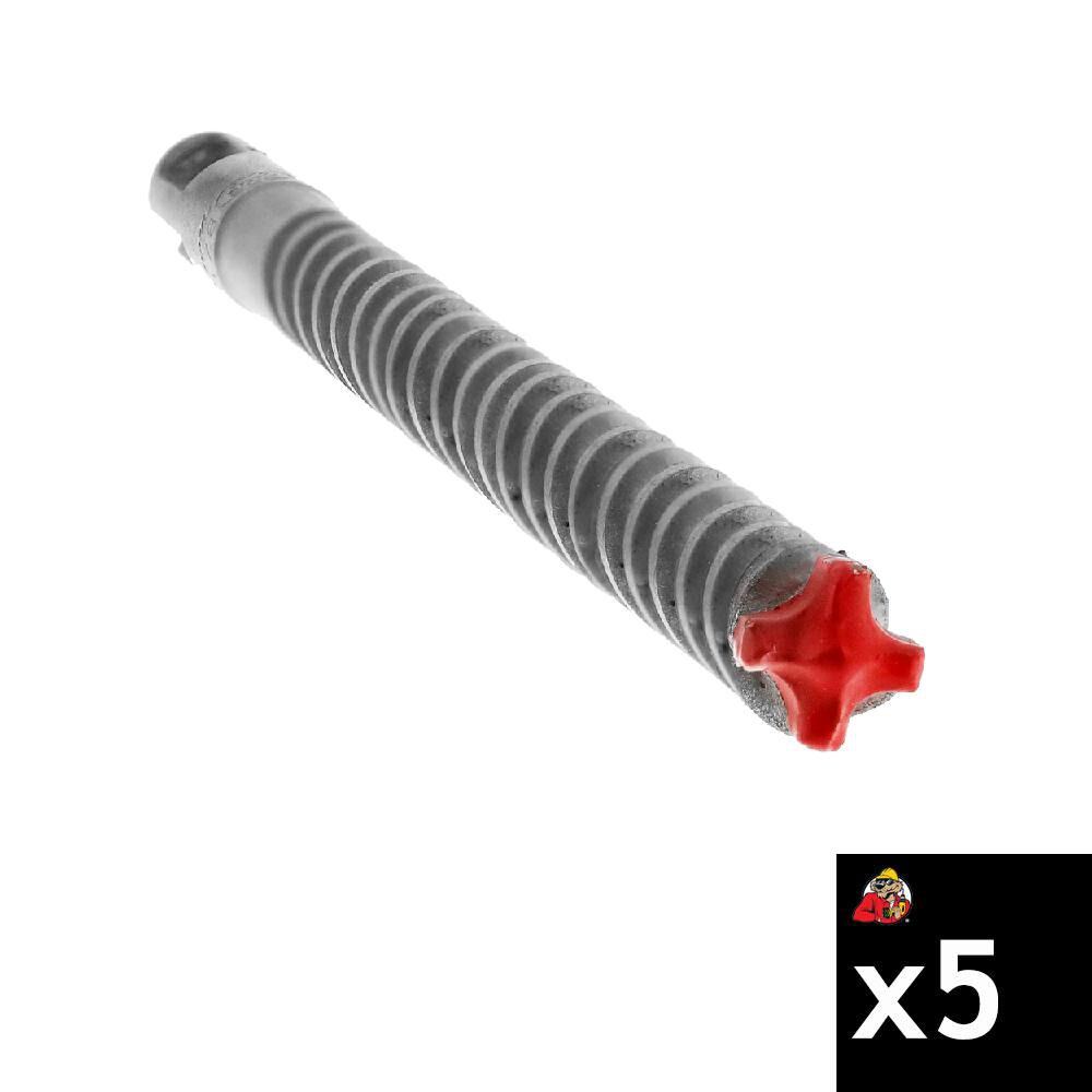 Diablo Tools 1/2 Inch x 4 Inch x 6 Inch Rebar Demon SDS-Plus 4-Cutter FCH Hammer Drill Bit 5 Pieces, large image number 1