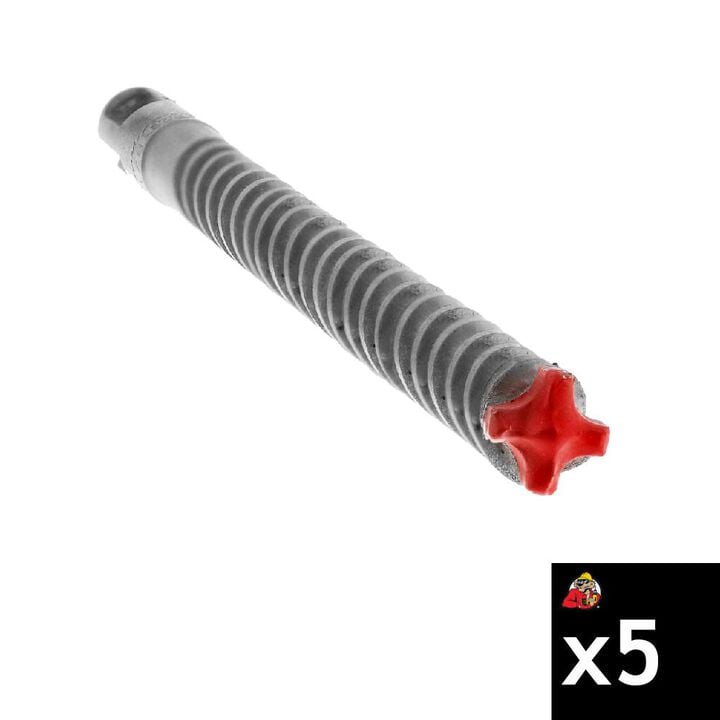 Diablo Tools 1/2 Inch x 4 Inch x 6 Inch Rebar Demon SDS-Plus 4-Cutter FCH Hammer Drill Bit 5 Pieces, large image number 0