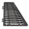 Milwaukee 15pc Ratcheting Combination Wrench Set - Metric, small
