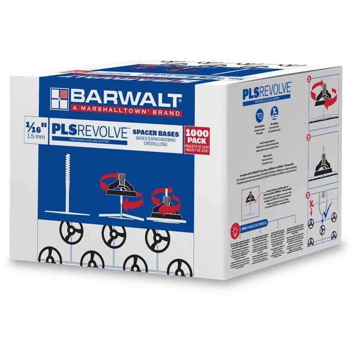 Marshalltown PLSREVOLVE 1/16 Inch Spacer Base 1000 Pieces