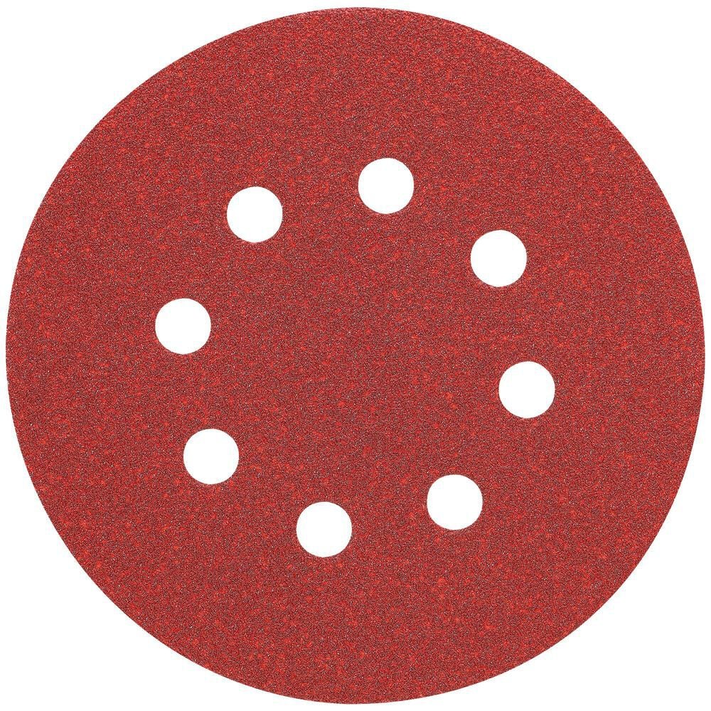DEWALT 5in 8 Hole 100 Grit Hook & Loop Random Orbit Sandpaper 25pk, large image number 1
