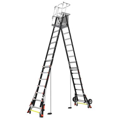 Little Giant Safety Cage Model 8 Ft. to 14 Ft. IAA FG with All Terrain Wheels and Wheel Lift, large image number 7