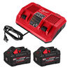 Milwaukee M18 REDLITHIUM FORGE XC8.0 Dual Battery Starter Bundle, small image number 1