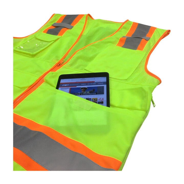 Protective Industrial Products Two-Tone Ten Pocket Surveyors Tech Vest, large image number 2