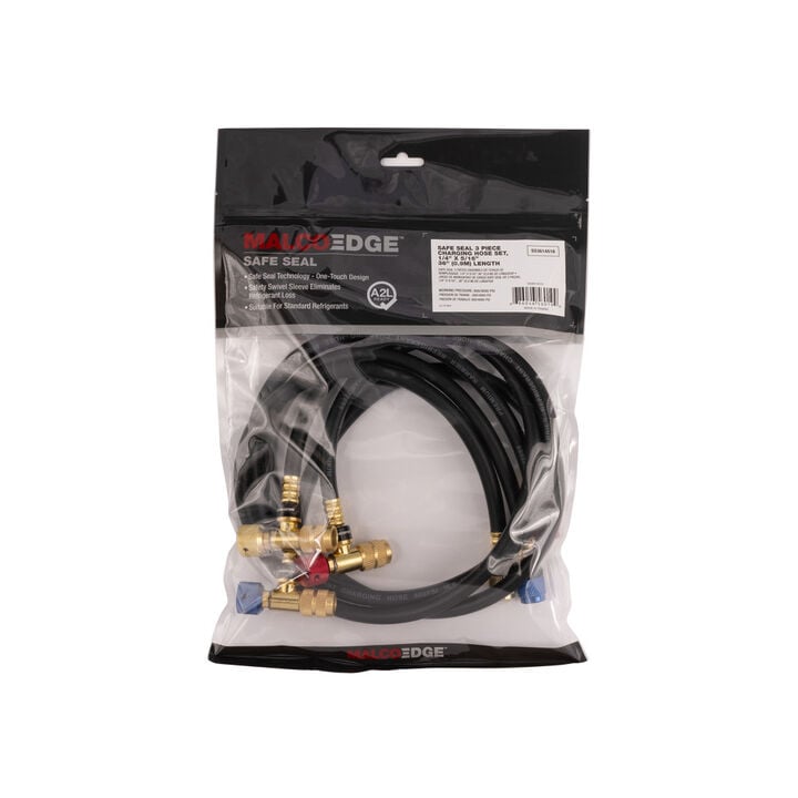 Malco Products 36 Inch 3 Piece Safe Seal HVAC Hose Set with 1/4 SAE x 5/16 SAE 3 Pieces, large image number 6