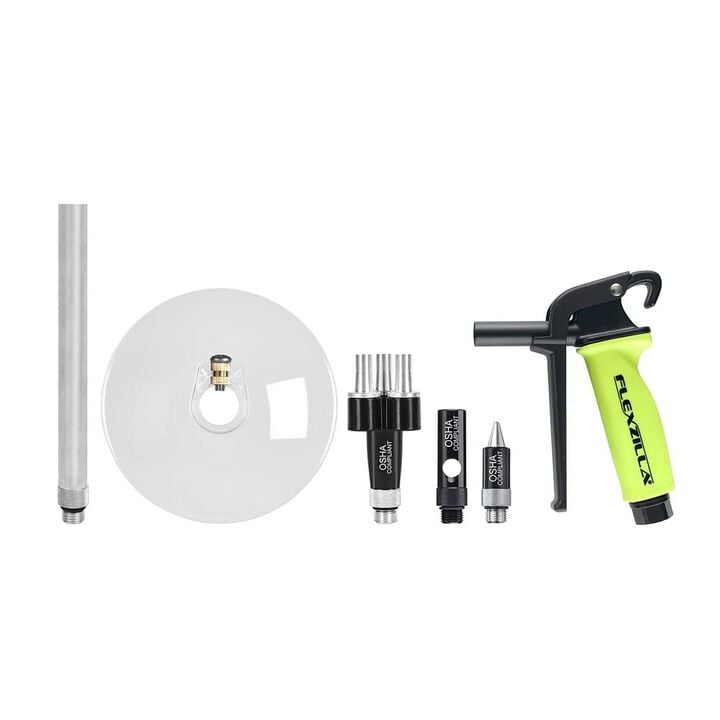 Flexzilla X3 Modular Blow Gun Kit with Variable Flow Trigger 6pc