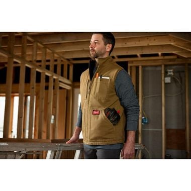 Milwaukee Heavy Duty Sherpa Lined Vest, large image number 3