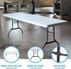 Lifetime 8 Ft. White High-Density Polyethylene Commercial Folding Table, small image number 3