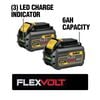 DEWALT FLEXVOLT 20V/60V 6Ah Lithium Ion Power Tool Battery Pack with Fuel Indicator (2 Pack), small image number 5