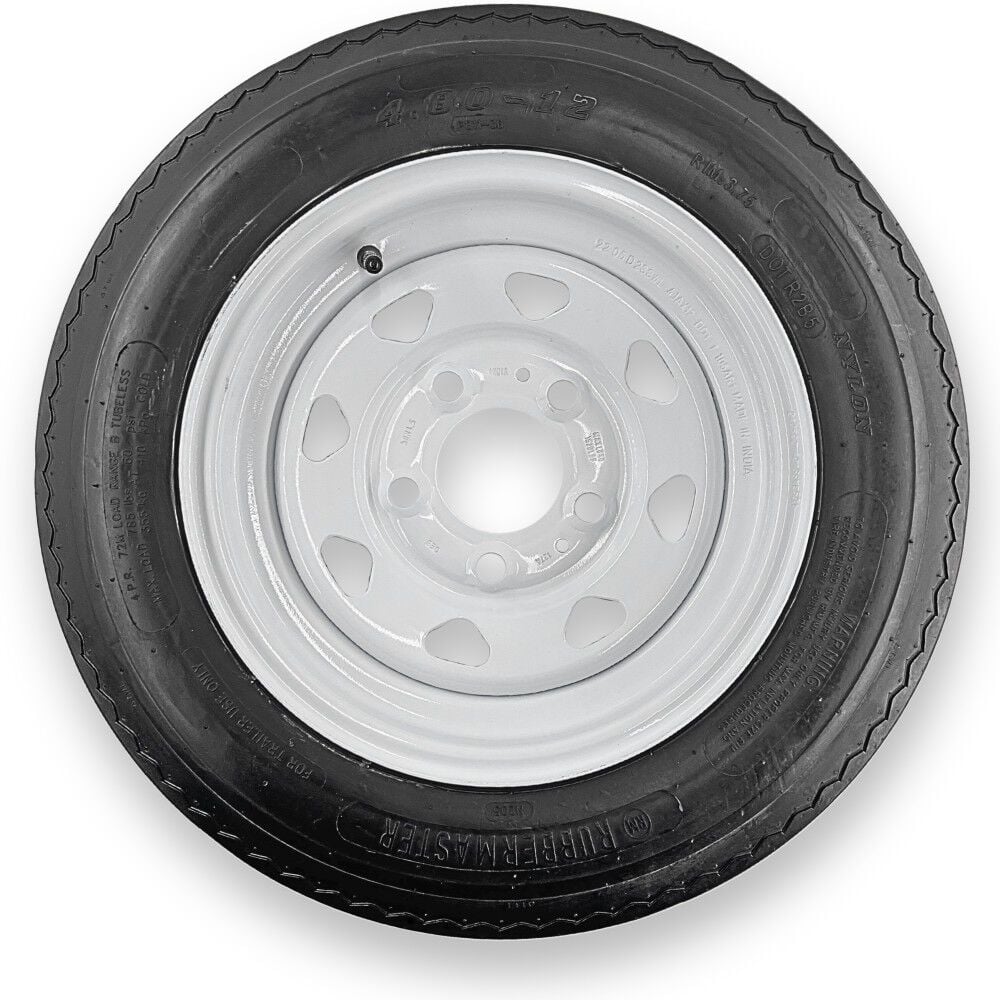 Rubbermaster Tire 4.80-12 6P TL & MTD 12 x 4 5 on 4.5 SPOKE – 599155