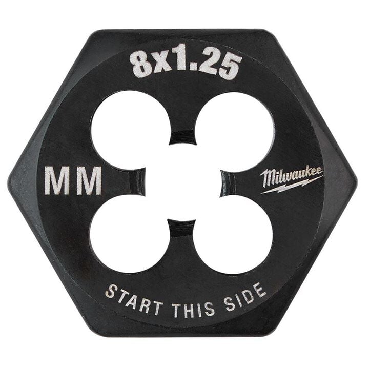 Milwaukee M8-1.25 mm 1-Inch Hex Threading Die, large image number 0