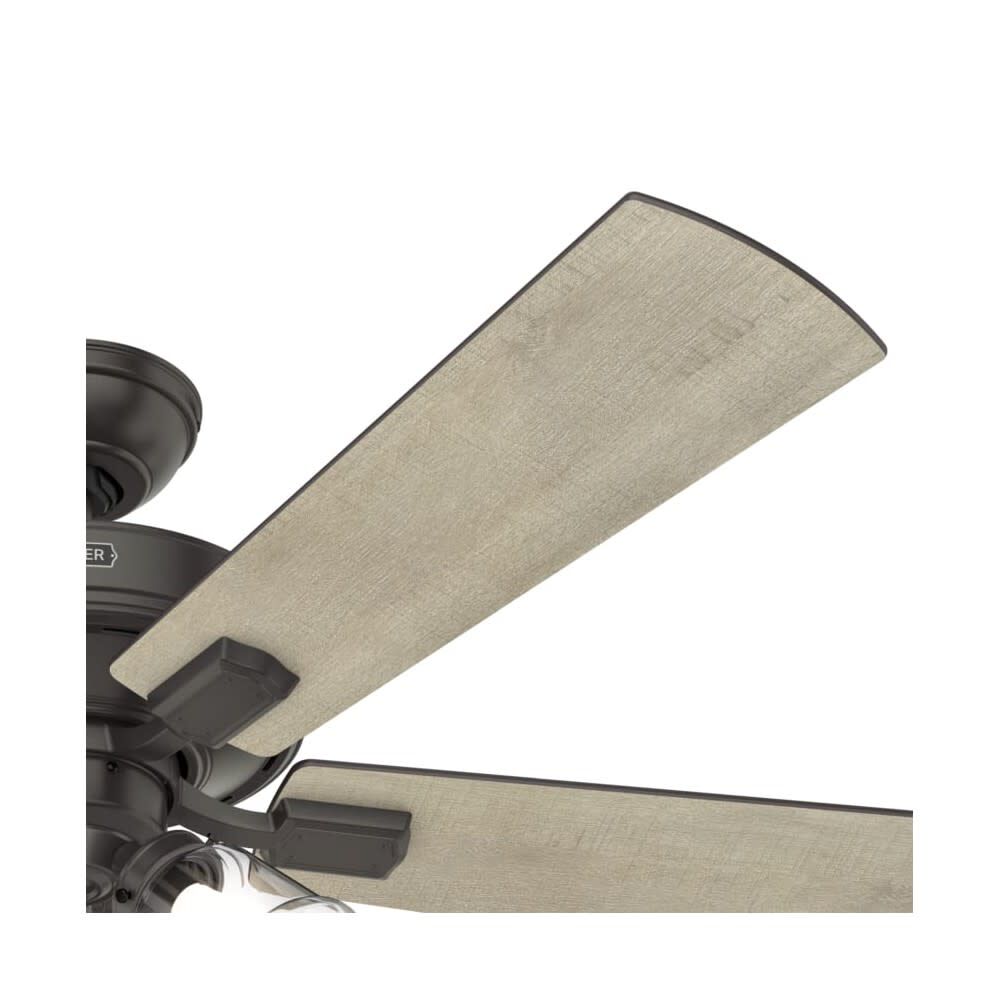 Hunter Fan Crestfield Ceiling Fan 52in Bronze Bleached Grey Pine, large image number 8