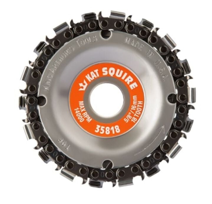 King Arthurs Tools Squire 18 Tooth Chain Saw Cutter with 5/8 Center, large image number 1
