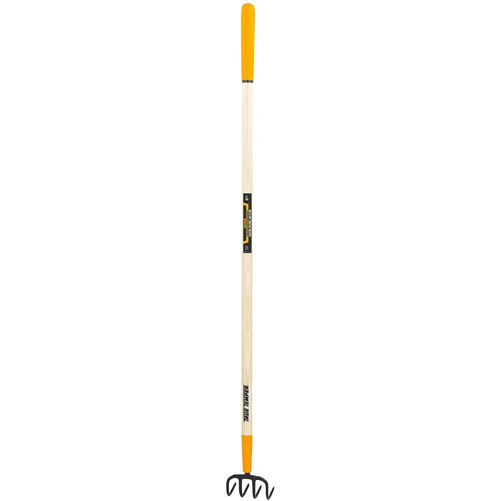True Temper 4-Tine Forged Cultivator with Cushion End Grip-on Hardwood Handle, large image number 2