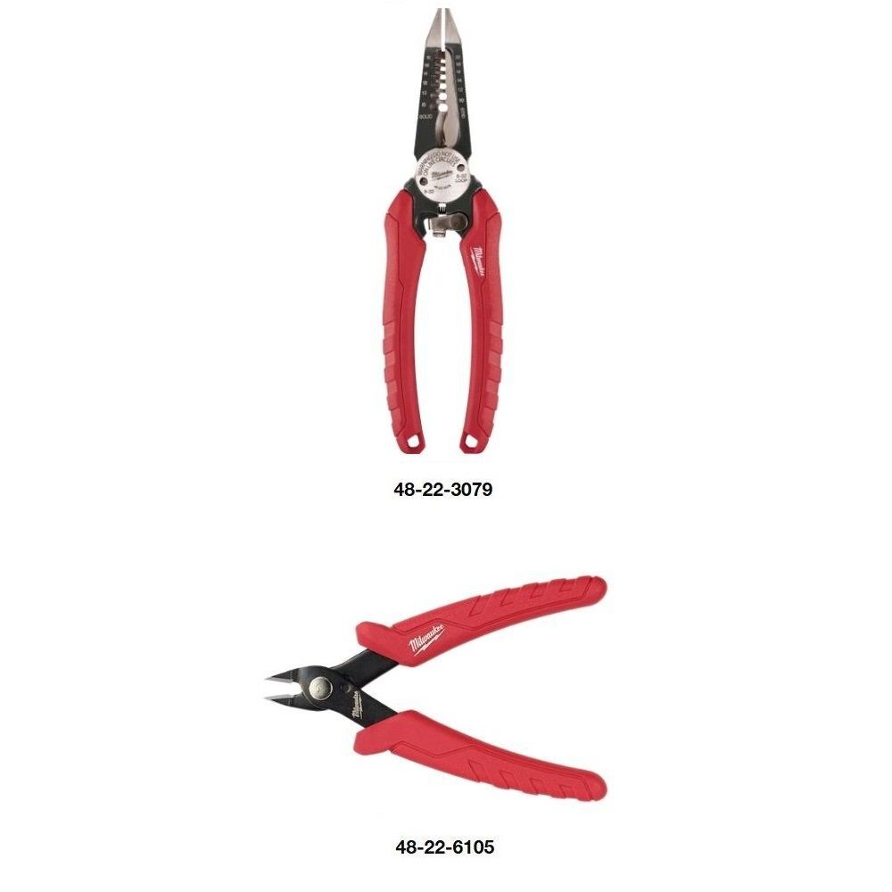 Milwaukee 6-In-1 Combination Plier, Spring Assist Mini Flush Cutter Bundle, large image number 2