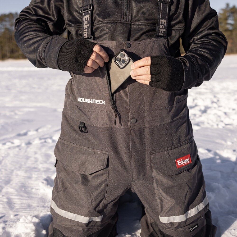 Eskimo Men's Roughneck Bibs, Gray, large image number 5