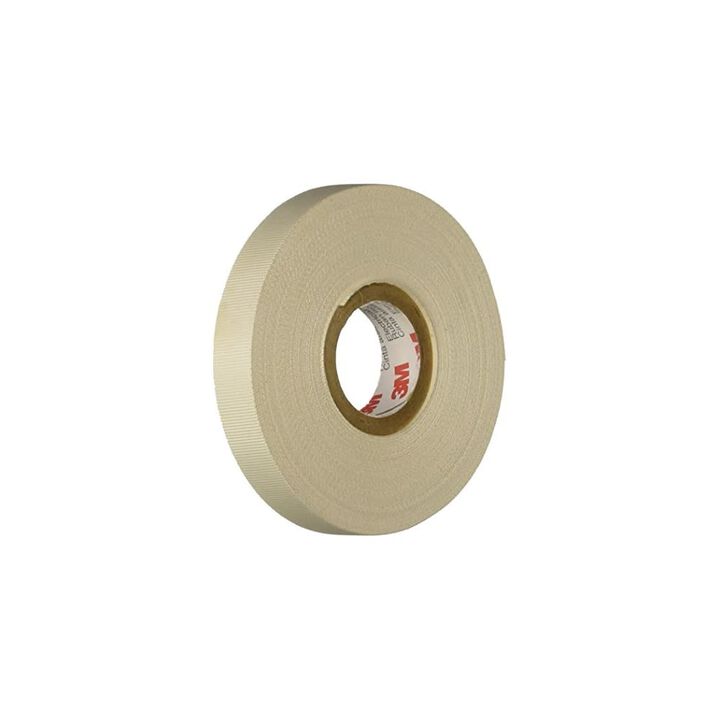 3M Scotch Electrical Tape 0.5in x 66' White Glass Cloth