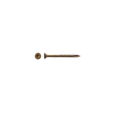 Western Builders Supply 1-3/4 In. Bronze Plated Exterior Star Drive Flat Head Wood Screw