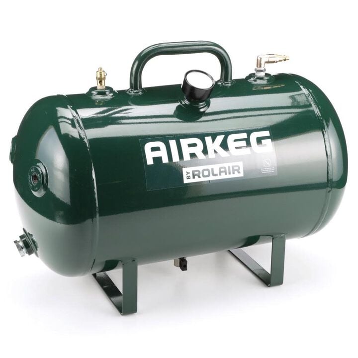 Rolair 10 Gallon 225 PSI Portable Reserve Air Tank with Four 1/4in Couplers