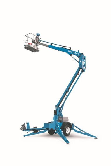 Genie 34 Ft. Trailer Mounted Articulating Boom Lift, large image number 0