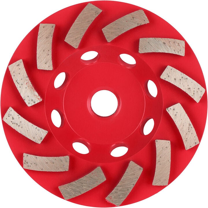 Milwaukee DIAMOND MAX 4 Inch Single Row Segmented Turbo Rim Diamond Cup Wheel for Concrete Grinding