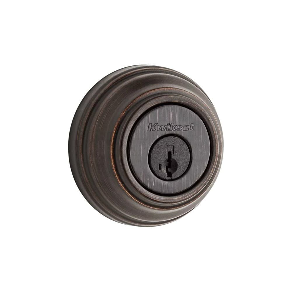 Kwikset Venetian Bronze Keyed Entry Double Cylinder Door Deadbolt – 99850-073
