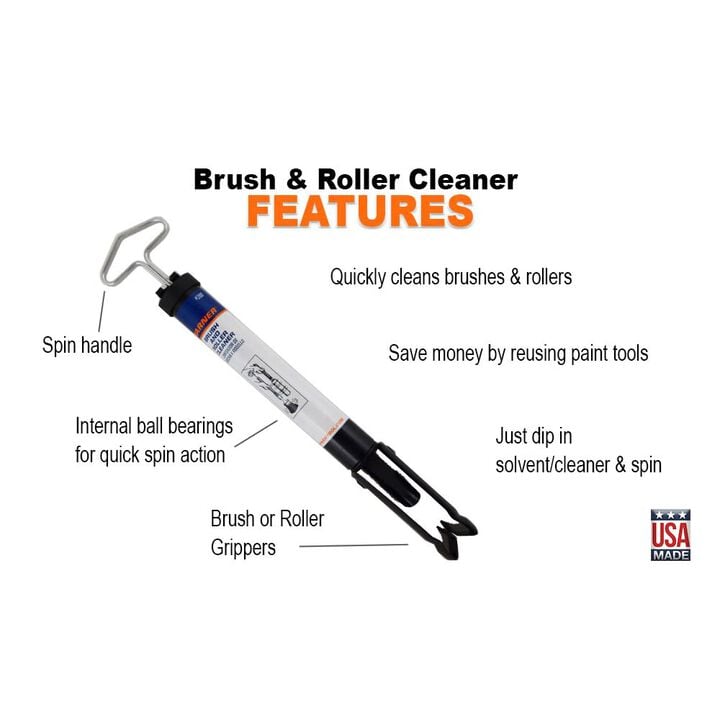 Warner Internal Ball Bearing Brush and Roller Cleaner with Spin Handle, large image number 1