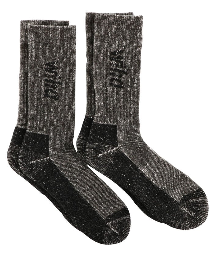 Wiha Wool Socks Grey One Size 2 Pack
