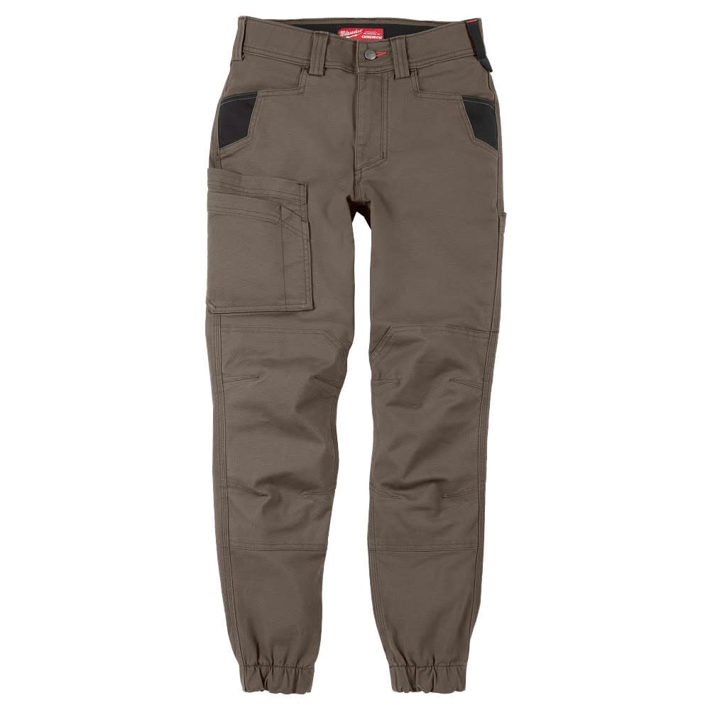 【MODERNIF】USA Cotton Double Fabric Line Jogger Pants Milwaukee Women's GRIDIRON Double Knee Jogger Pants F652N