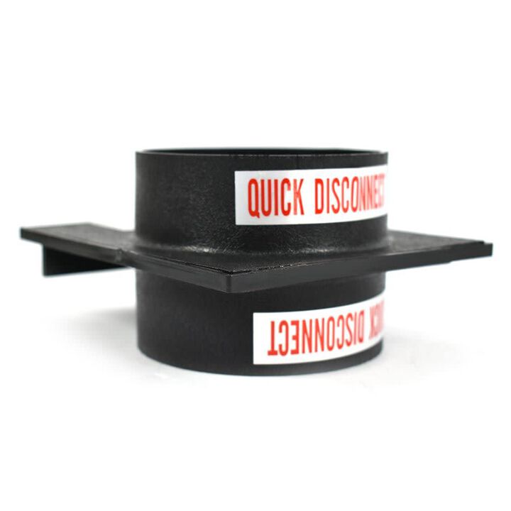 Big Horn 4 Inch Black ABS Plastic Quick Coupling/Disconnect Blast Gate, large image number 2