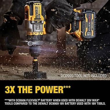 DEWALT 20V/60V MAX FLEXVOLT 6.0 Ah Battery 2 pack, large image number 5