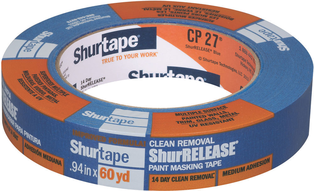 Shurtape CP 27 ShurRELEASE Blue Painters Tape Blue 24mm x 55m, large image number 1