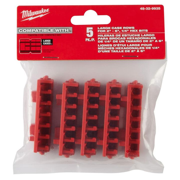 Milwaukee Large Case Rows for Impact Driver Accessories 5pk, large image number 8