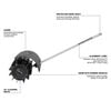 Milwaukee M18 FUEL QUIK-LOK Rubber Broom Attachment Reconditioned, small image number 3